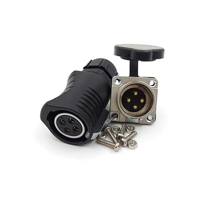 Buy SZJELEN XHP20 4Pin Waterproof Power Connector Plug Socket IP67