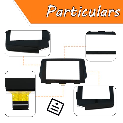 Image of Touch Screen Digitizer Replacement 36-PIN,Anti-Glare Glass Touchscreen | No Whitening or Fogging,Compatible for 2017 2018 2019 Mazda 6,Radio Screen,Replace#GML8611J0,(36-PIN)