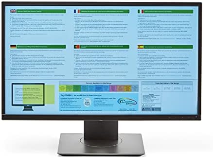 Crossbow Education 24-Inch Widescreen Monitor Overlay - Dyslexia and Visual Stress Friendly (Yellow)