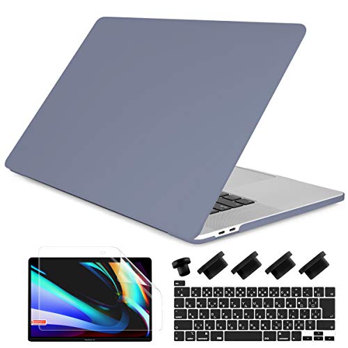 Batianda Macbook Pro 13 2022 ケース 2020 A2338 M1 A2289 A2251, 対応高品質 耐衝撃 排気口設計 New MBP 13インチ Touch Bar 搭載専用 シェルカバー + JIS配列日本語キーボードカ