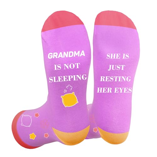 Best Grandma Mothers Day Birthday Gifts Heartwarming Christmas Thanksgiving Anniversary Retirement Presents for Grandma Granny Grandmother Mum from Grandchildren Novelty Stocking fillers Socks