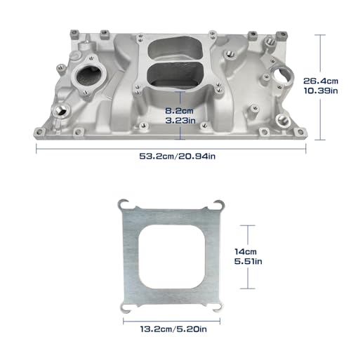 Colector de admisión de aluminio fundido de doble plano para Vortec 350 4