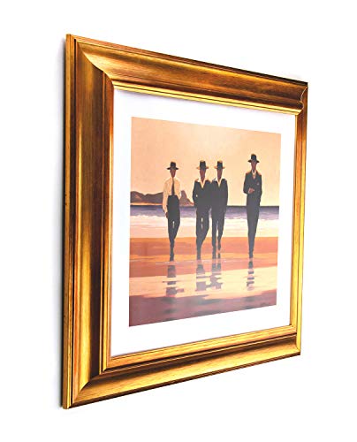 BIRAPA Bilderrahmen gold Vienna Rahmen 20x25 cm - Bilderrahmen vintage in Gold Vintage, Bilderrahmen Holz mit Zierleiste… – Bild 4