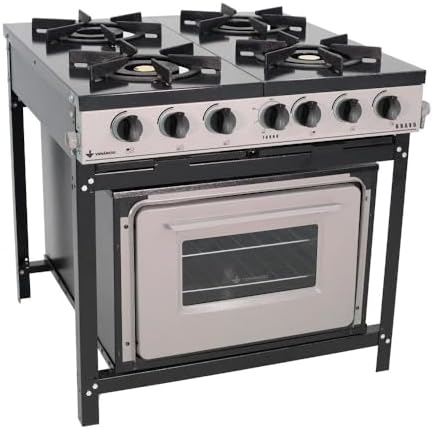 Fogão Industrial 4 Bocas Com Forno Linha Bravo