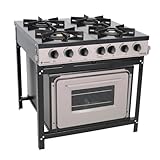 Fogão Industrial 4 Bocas Com Forno Linha Bravo