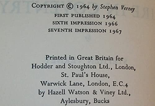 Stephen Verney Fire In Coventry - 1967 1450828604 Book Cover