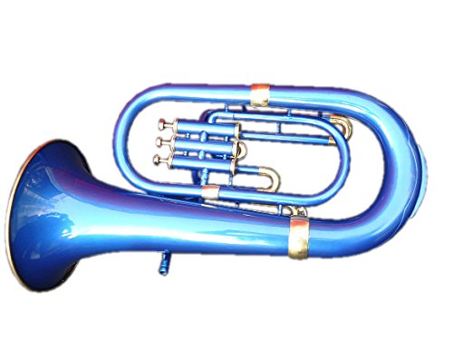 Queen Brass Euphonium Bb Pitch W-Case & Mp Brass Made Blue