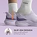 NORTIV 8 Women's Slip on Walking Shoes Hands Free Non-Slip Lightweight Gym Workout Casual Comfort Breathable Running Tennis SwiftSleek Fashion Sneakers,Size 7.5,Purple,NWUMWA2401