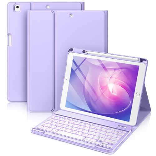 Image of Vobafe Case with Keyboard for iPad 9th/8th/7th Generation Case 10.2 Inch