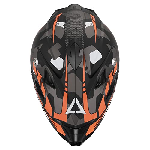 Triangle Youth Offroad Motocross Helmet Atv Dirt Bike Motorcycle Helmets Dot Approved(Medium, Matte Orange) #TOP2