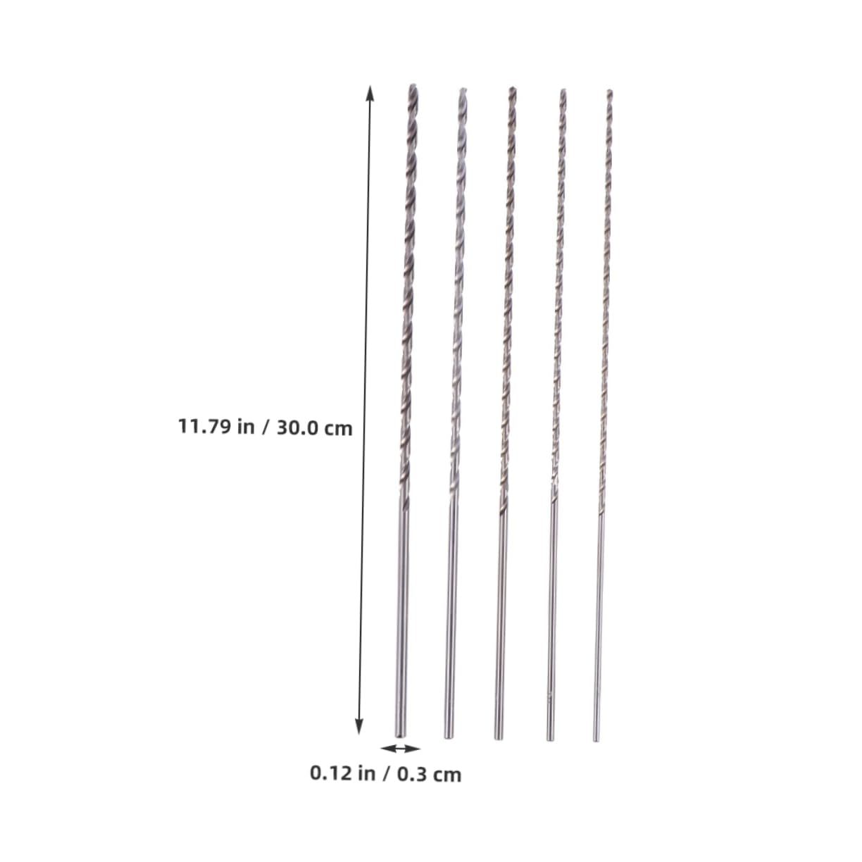 Operitacx 2 Sätze Bohrer-set Hartmetall Breites Bohrer Großer Bohrer Extra Lange Bohrer Schlangenbohrer Hochgeschwindigkeitsstahl Silver 5 Stücke * 2