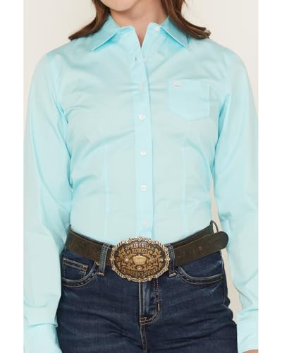 Cinch Women's Solid Turquoise Shirt3