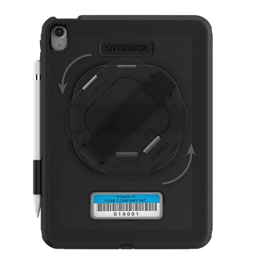 Image of OtterBox Defender Series for Business (Screenless Edition) W /KICKSTND /HANDSTRP for iPad 10th Gen (ONLY) - Black (Non-Retail Packaging)