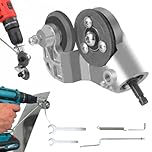 Sheet Metal Cutter Drill Attachment, Electric Drill Shears Attachment Cutter Nibbler, Universal Electric Drills Plate Cutters, Metal Nibbler DrillAttachment for Cutting Iron, Steel, Copper, Aluminum
