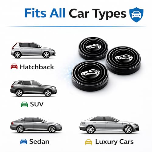 Image of YTM 10 Pcs Car Door Shock Absorber Pads Silicone Door Guard Anti Collision Protector Noise Reduction Buffer Sticker Scratch Guard Universal Fit Car Accessories for All Cars SUVs Interior Safety