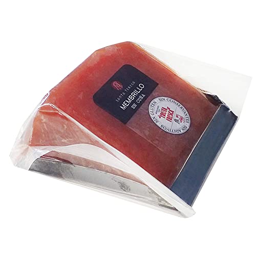 Santa Teresa - Dulce De Membrillo Artesano Elaborado Solo Con Fruta Fresca. Sin Conservantes Ni Aditivos Artificiales. Carne De Membrillo Totalmente Natural. Formato Cuña De 450 Gr.