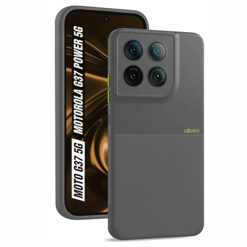 Image of AIBEX Premium Back Cover Case Compatible for Motorola G77 Power 5G / Motorola G37 5G / Motorola G37 Power 5G|Scratch & Drop Tested Shockproof Matte Texture Case with Soft Microfibre Lining - Grey