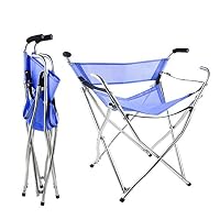 Ossenberg Sitzstock mit Kunststoff-Flügelsitz - Gehstock mit ausklappbarem Sitz - Stehhocker höhenverstellbar für unterwegs - Camping Outdoor Einbeinstuhl - schwarz
