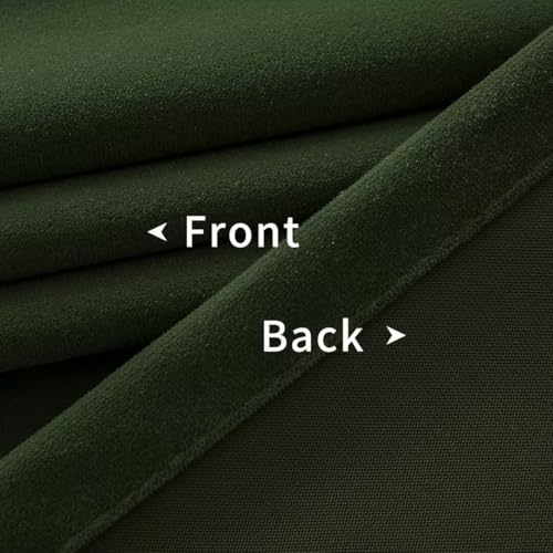Joydeco Green Velvet Curtains 84 inch Length 2 Panels, Luxury Blackout Rod Pocket Thermal Insulated Window Curtains, Super Soft Room Darkening Drapes for Living Room Bedroom,W52 x L84 inches by Joydeco - Image 6