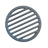 HanOaki Rundes Gusseisen-Feuerrost-Ersatzteil für Kamin, Eisenrost, effizientes Brennen, sichere Holzplatzierung, schwarz (13 cm)