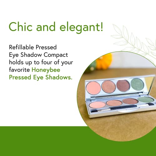 Honeybee Gardens Refillable Pressed Eye Shadow Compact - Sold Empty - Eco Friendly, Fits 26Mm Or Smaller Pan - Customizable Travel Companion #TOP1