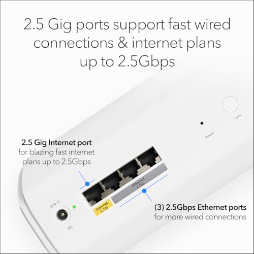 NETGEAR Orbi 770 Series Tri-Band WiFi 7 Mesh Network System (RBE773) - Router + 2 Satellite Extenders, Security Features, Up to 11Gbps, Covers up to 8,000 sq. ft., 100 Devices, 2.5 Gig Internet Port - Image 6