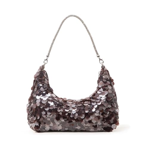 Image of HuiYStar Women Sparkly Sequin Clutch Purse Bling Glitter Evening Handbag