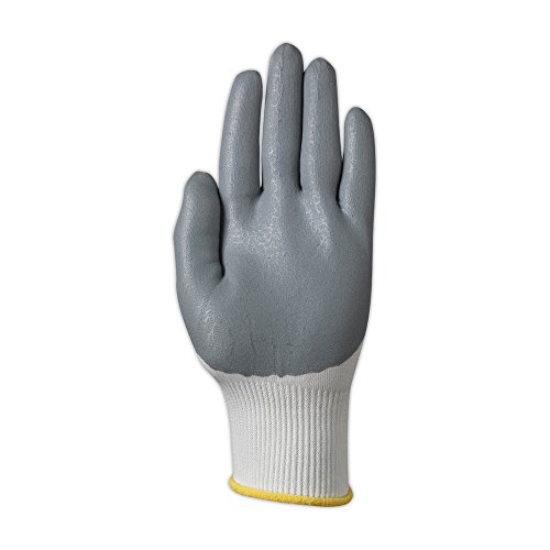 Ansell 103346 HyFlex 11-800 Foam Nitrile Coated Assembly Gloves, Size 11, White (Pack of 12)
