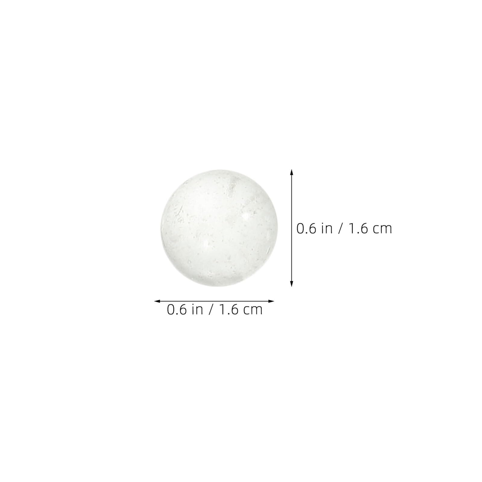 UKCOCO 180 Pièces Boules Verre Transparentes Perles Solides pour Décoration de Vase Aquarium Artisanat et Jeux Billes Rondes Sécurisées pour Poissons et Décors Élégants