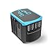 Produktbild UR MAX BEAUTY Universal Travel Adapter Für Asien Europa UK AUS Und USA, All-In-One-Ladegerät AC-Netzteil Mit 2.1A Dual USB-Lade Ports,b
