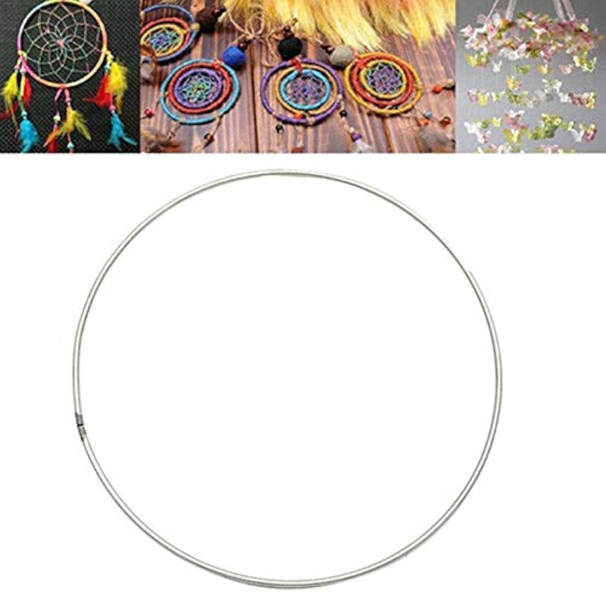 Metal Dream Catcher Ring, Macrame Craft Hoop