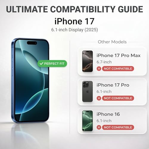 Image of Premium Tempered Glass for iPhone 17 | Edge-to-Edge Protection | 9H Military Grade Hardness | Dynamic Island Compatible | Bubble-Free HD Clear Screen Protector