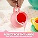 JOYIN 18PCS Pretend Role Play Tea Party Set Play Food Accessories BPA Free, Phthalates Free, Plastic Tea Set, Mini Kitchen for Kids, Gifts for Toddler Boys Girls, Gift for Christmas