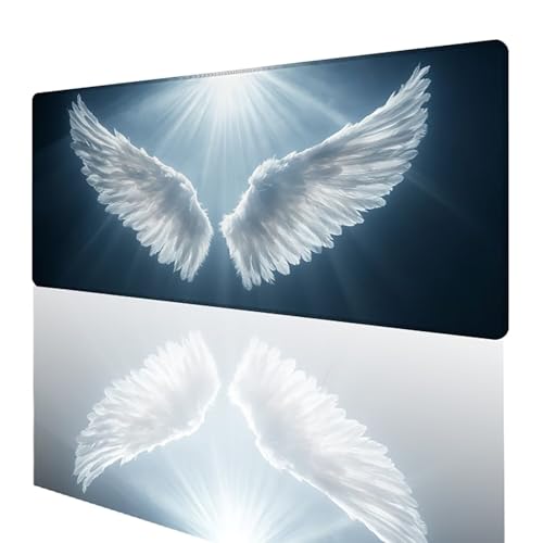 Tapis de souris gaming XXL fleur 60x40cm étanche pour bureau