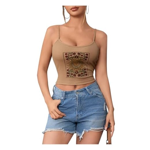 SOLY HUX Floral Sun Print Crop Top