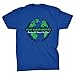 Produktbild Flat Earth Society Members All Around The Globe T-Shirt (Blue, L)