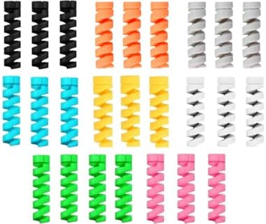 HUMBLE® Spiral Charger Cable Protector Data Cable Saver Charging Cord Protective Cable Cover (25 Pieces)