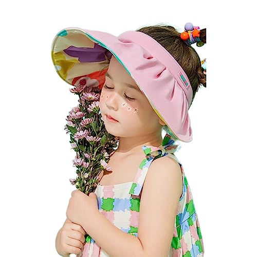 Bucket hat,Soft Brim for Shell Hat Parent-Child Beach Hat Print Empty Top Hat Breathable All-Match for Surprise