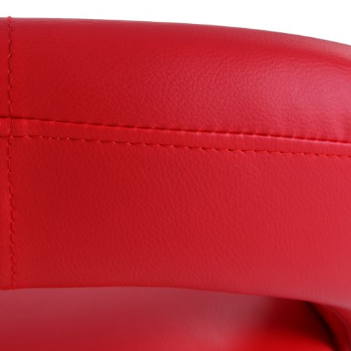 Jersey Seating 2 X Pu Leather Hydraulic Lift Adjustable Counter Bar Stool Dining Chair Red -Pack Of 2 (153) Made #TOP2