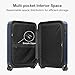 LEVEL8 Carry on Luggage Airline Approved, Hardshell Suitcases with Spinner Wheels, Lightweight PC Luggage, 20 inch, Blue