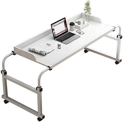 Mesa de cama con ruedas para cama individual, matrimonial, Queen, King