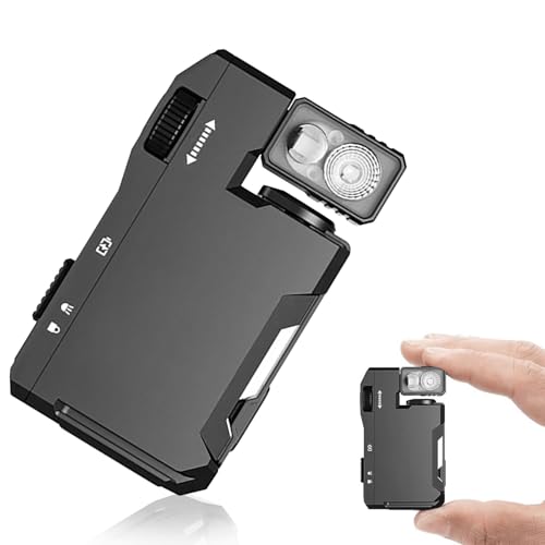 G5 Rechargeable EDC Flashlight, Portable Flat Pocket Flashlights, 400 Lumens Dual Light Sources Mini Flashlight with RGB Light，Magnetic Keychain Flashlights for Outdoor Home Emergencies (Black)