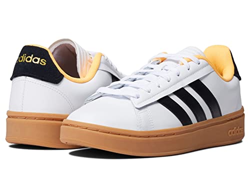adidas Originals Grand Court Alpha White/Black/Flash Orange 10 B (M)