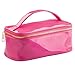Produktbild iDesign 63810EU Remy Kosmetiktasche Beutel für Makeup/Haaraccessoires/Lotion- mittel, 26,67 x 10,16 x 5,08 cm, rosa, veganes Lackleder