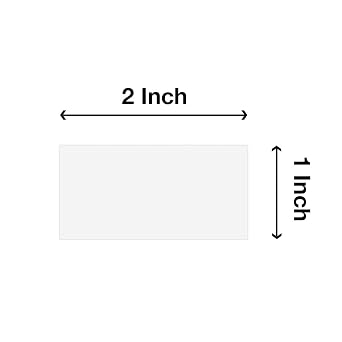25 Dry Erase White Magnetic Shelf Label Magnets 1 x 2 Write On Wipe Off
