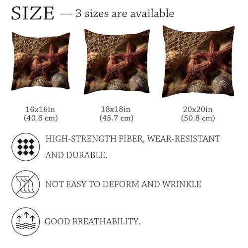 Fundas de cojín de estrella de mar para decorar el sofá de su salón moderno 7