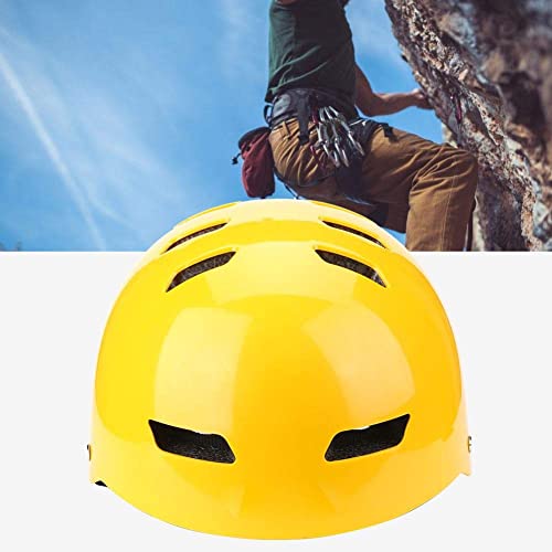 Kask wspinaczkowy, outdoorowy kask ochronny do wspinaczki, kask sportowy z materiału poliuretanowego z 12 otworami wentylacyjnymi do wspinaczki, zjazdów na linie, speleologii, skoków na bungee, jazdy