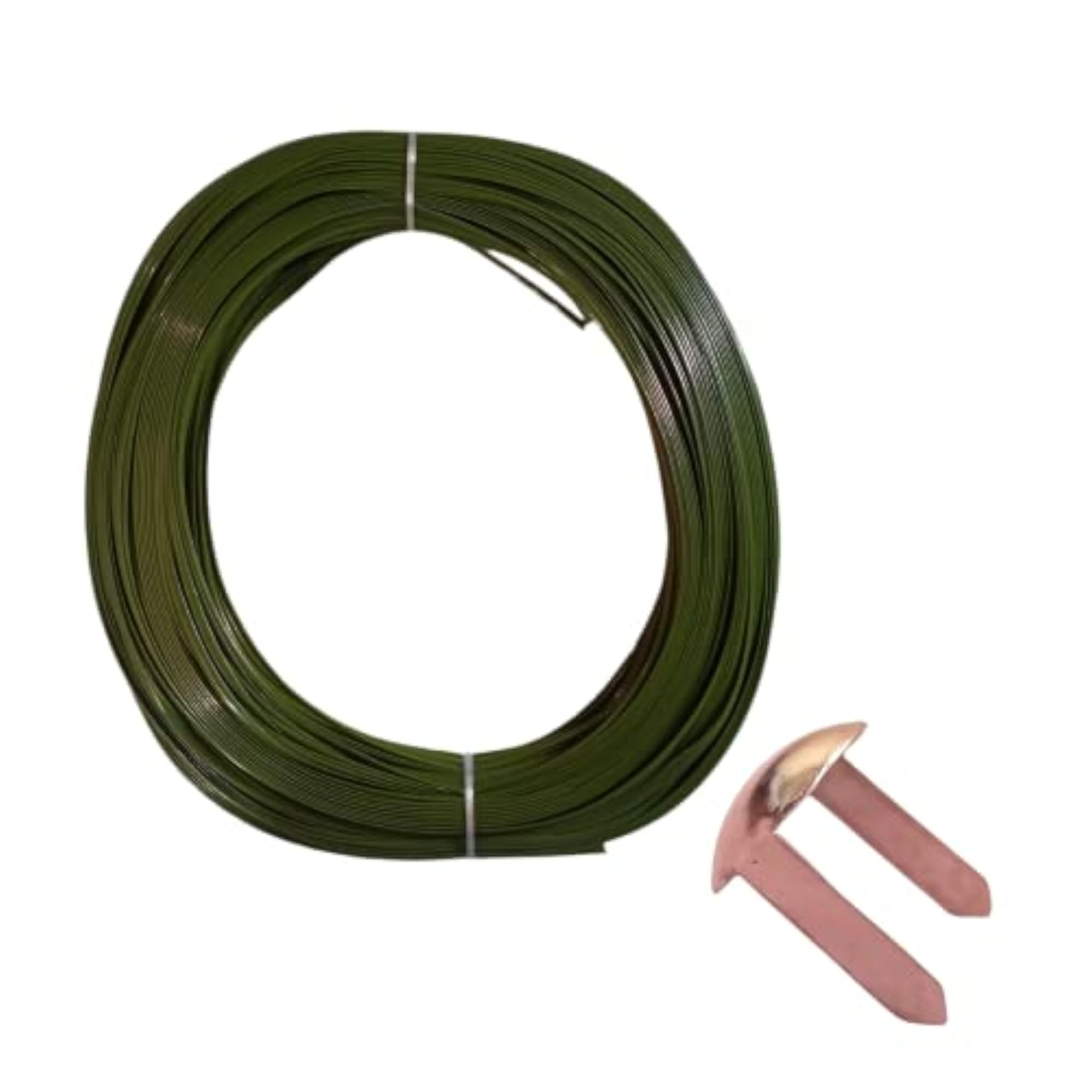 CRAFT'S® Plastic Wire for Basket Making, Green Gram Colour