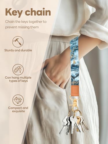 Image of Wristlet Keychain for Women and Men, Key Chain Holder, Wrist Lanyard for Keys