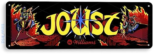 Tinworld Tin Sign: Joust Arcade Game Room Marquee Metal Decor Retro Arcade Console A457